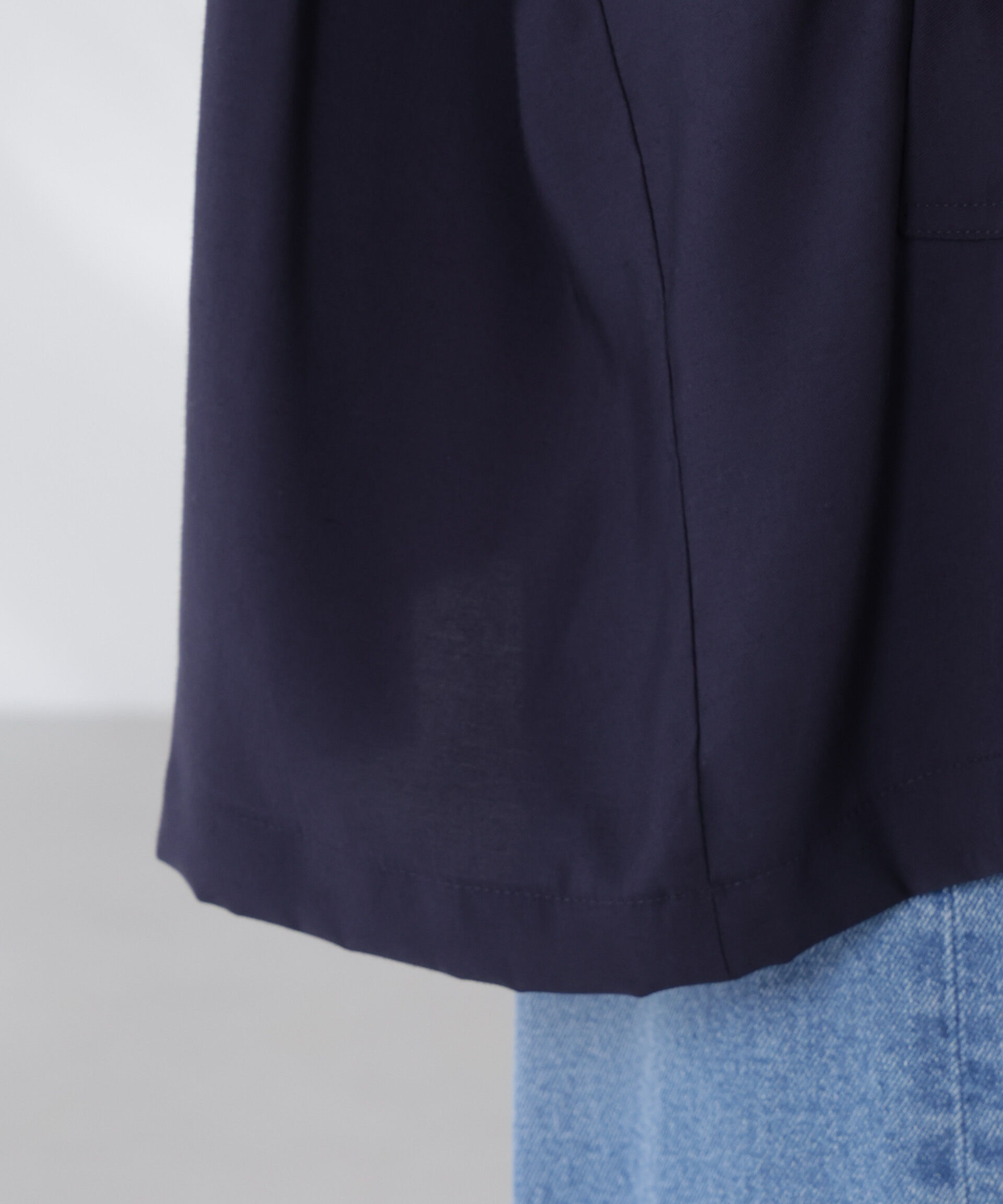 nano･universe「ハーフスリーブラフジャケット」|テーラードジャケット|