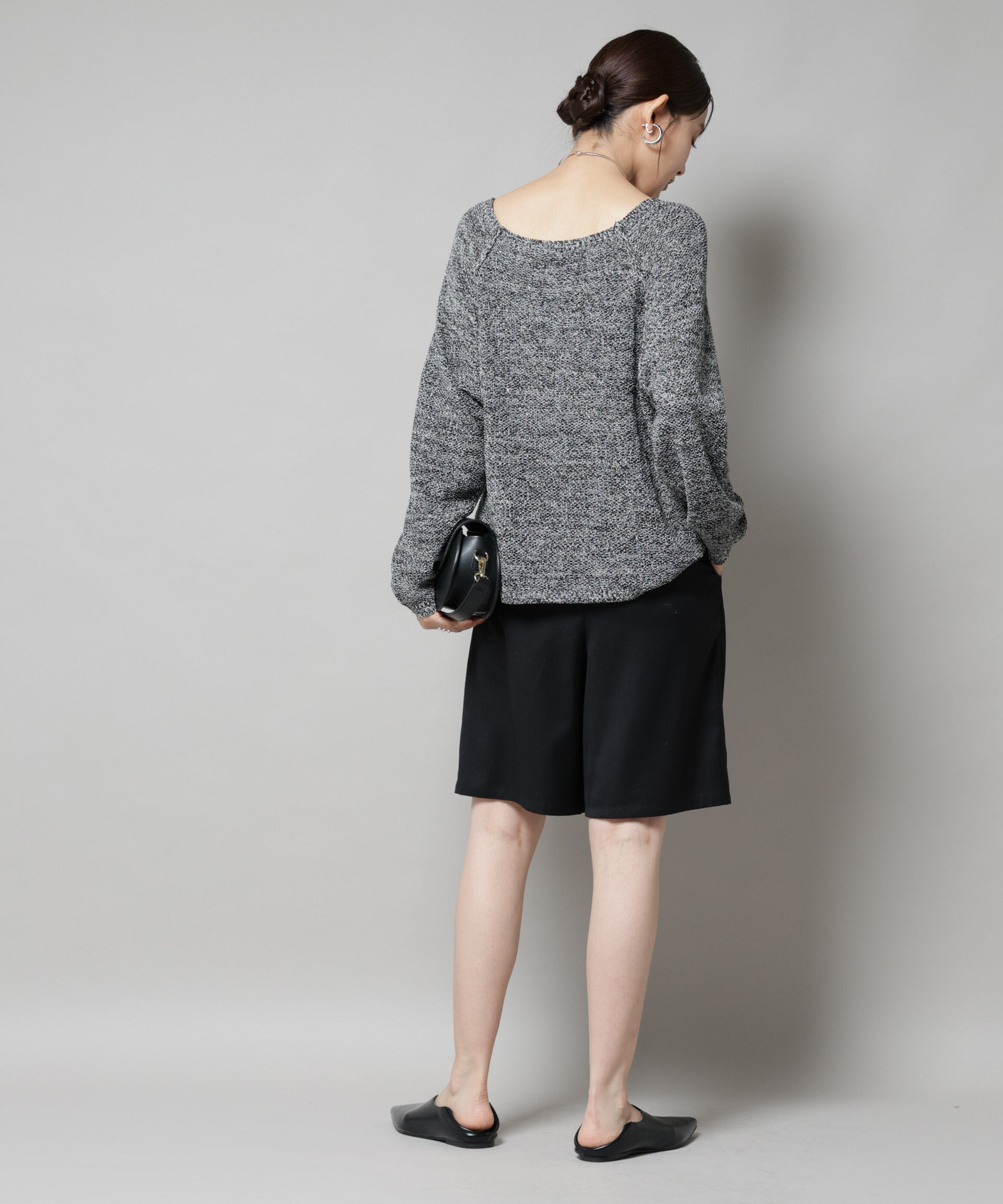 nano･universe「メランジクルーネックニット」|ニット・セーター|