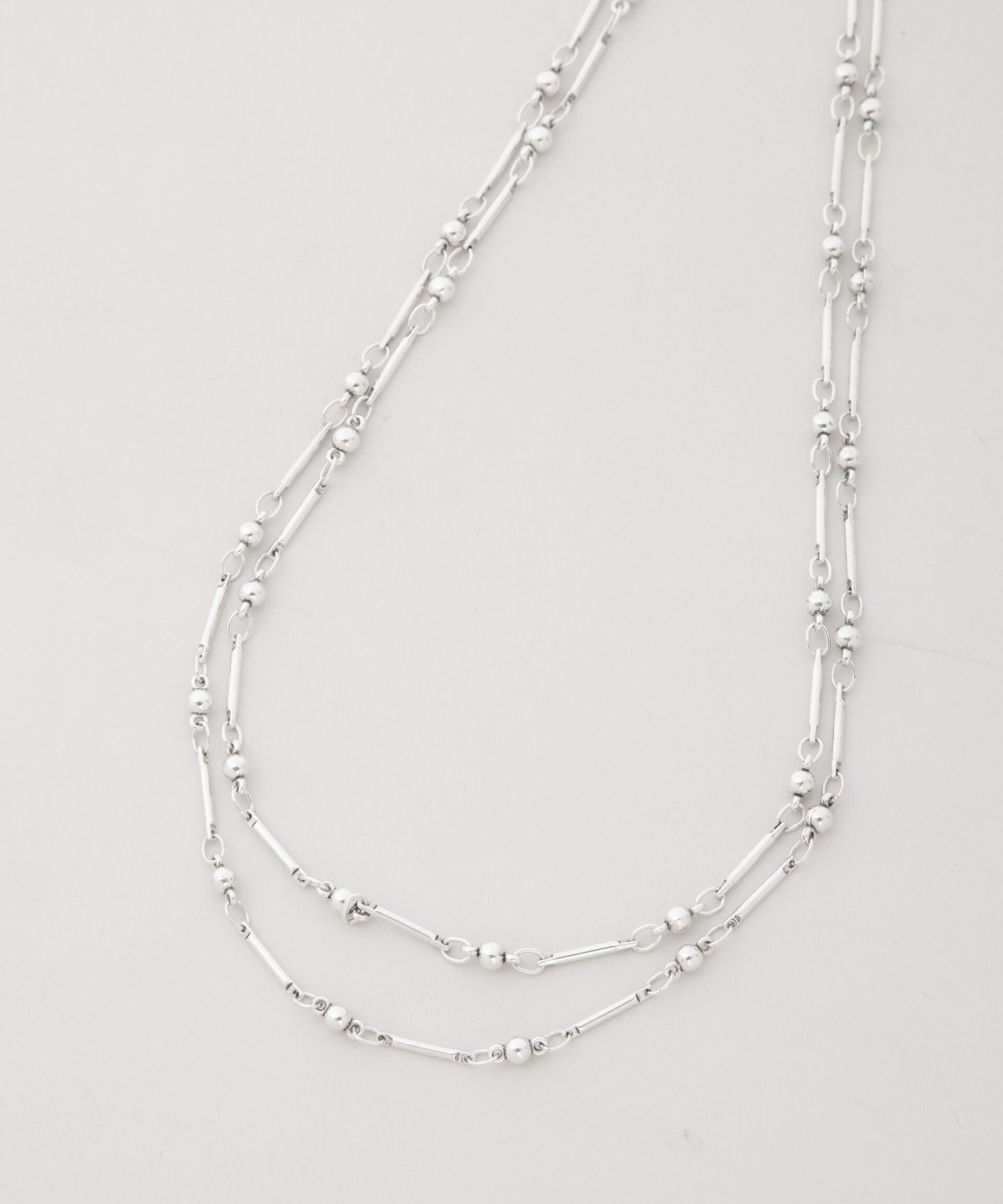 nano･universe「PHILIPPE AUDIBERT/Garnet double necklace」|ネックレス|