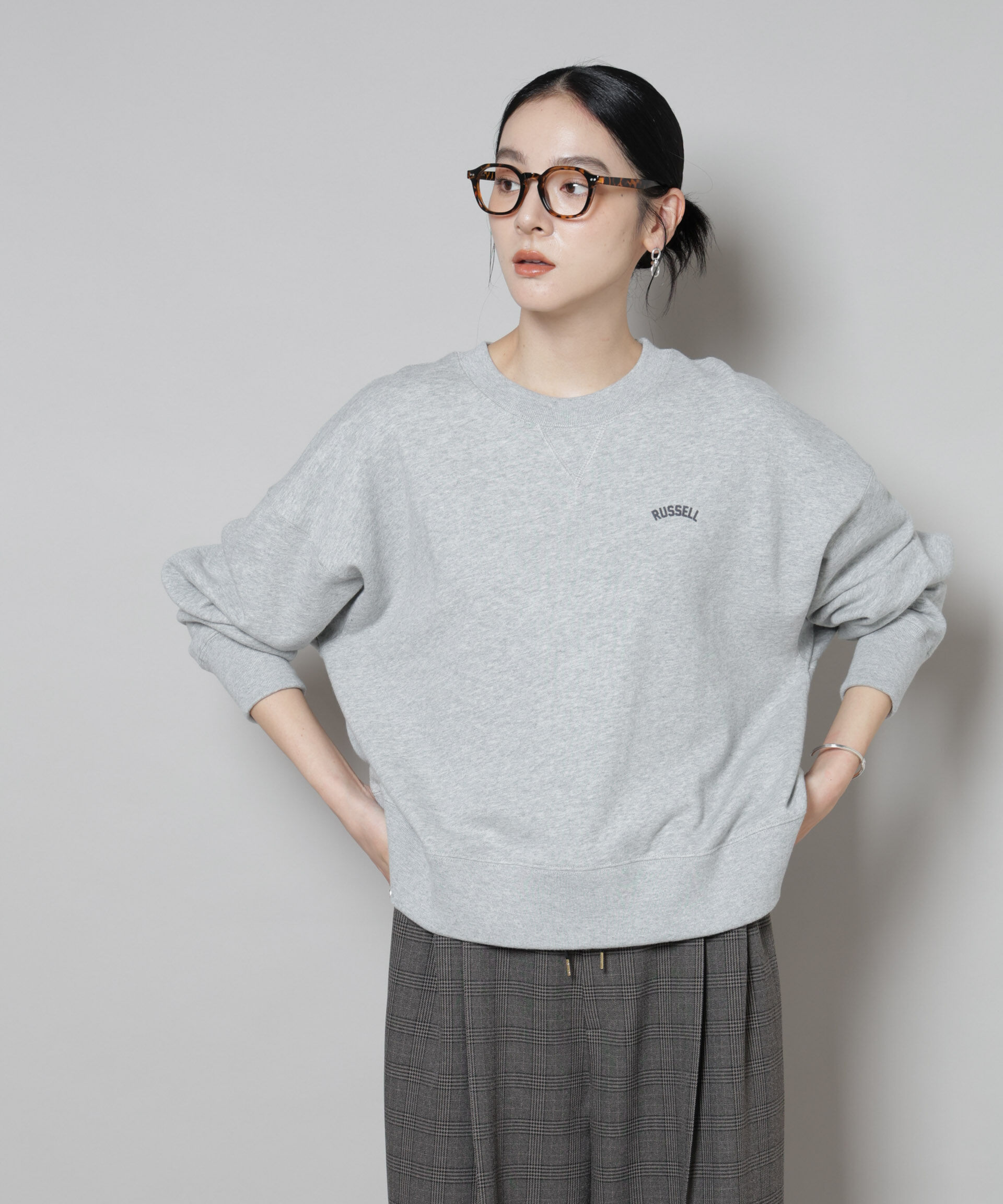 nano･universe「RUSSELL ATHLETIC/別注 Mini Logo Crewneck Sweat」|Tシャツ・カットソー|