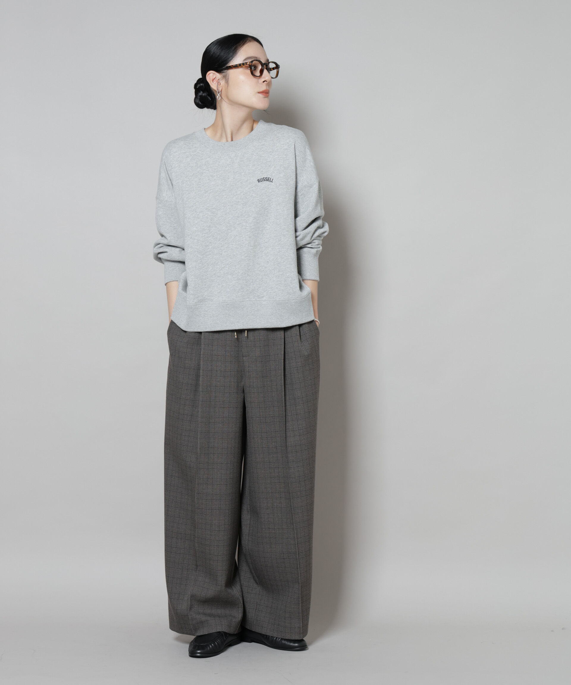 nano･universe「RUSSELL ATHLETIC/別注 Mini Logo Crewneck Sweat」|Tシャツ・カットソー|