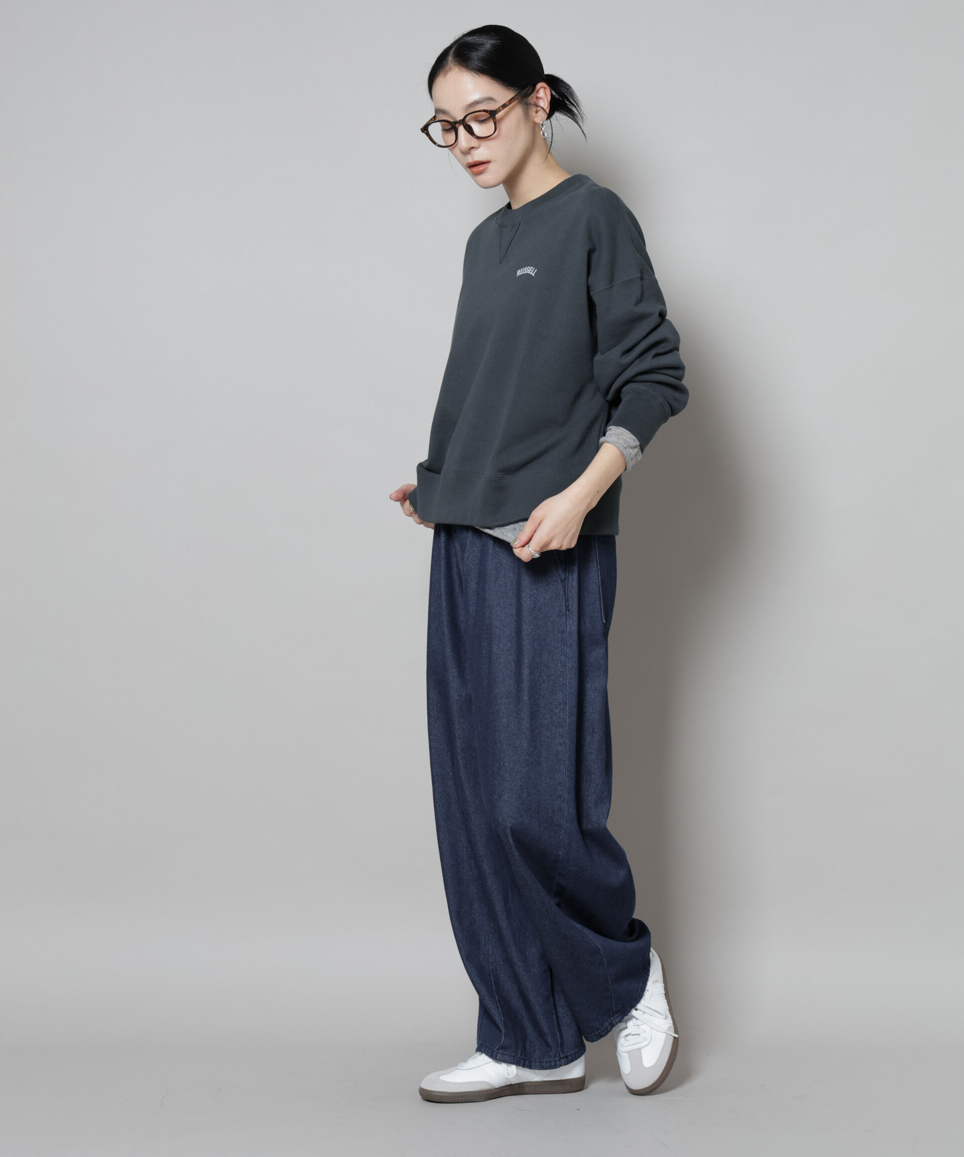 nano･universe「RUSSELL ATHLETIC/別注 Mini Logo Crewneck Sweat」|Tシャツ・カットソー|