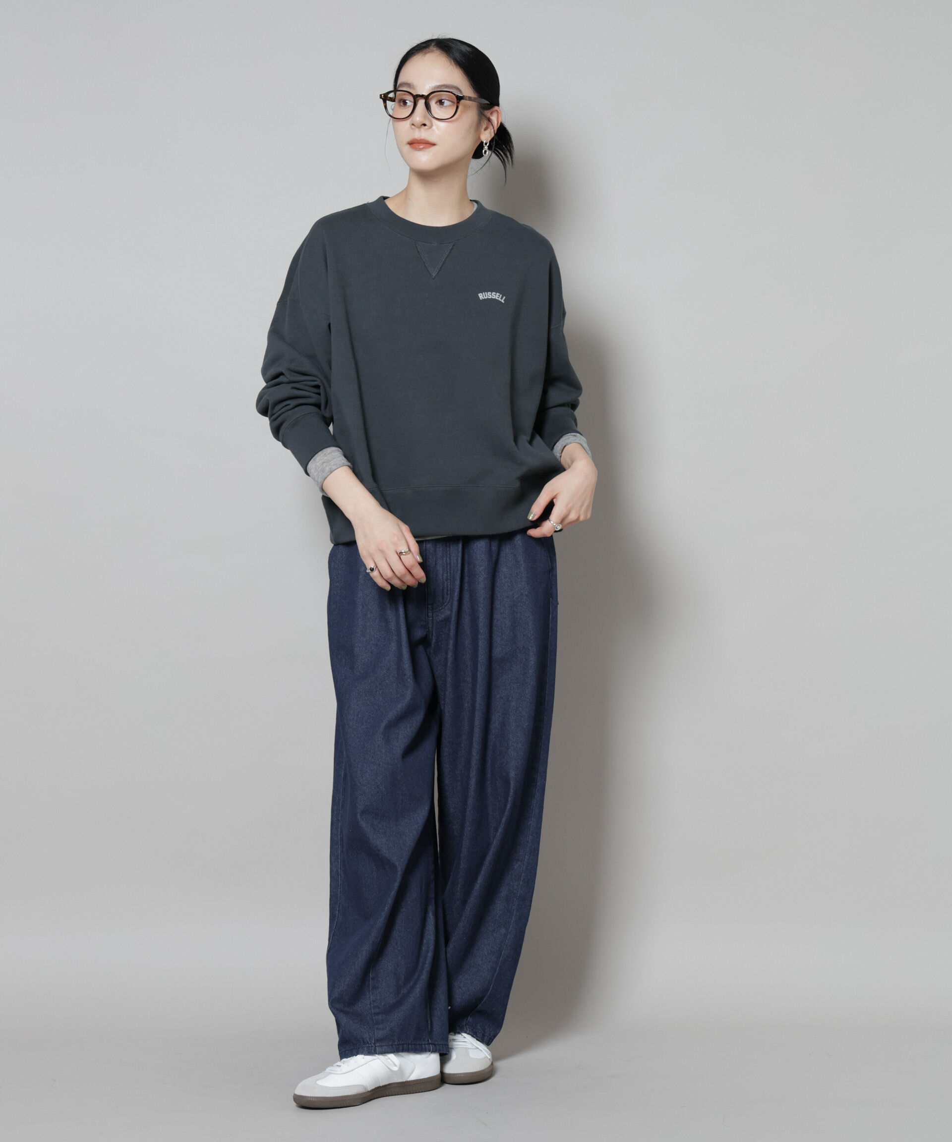 nano･universe「RUSSELL ATHLETIC/別注 Mini Logo Crewneck Sweat」|Tシャツ・カットソー|