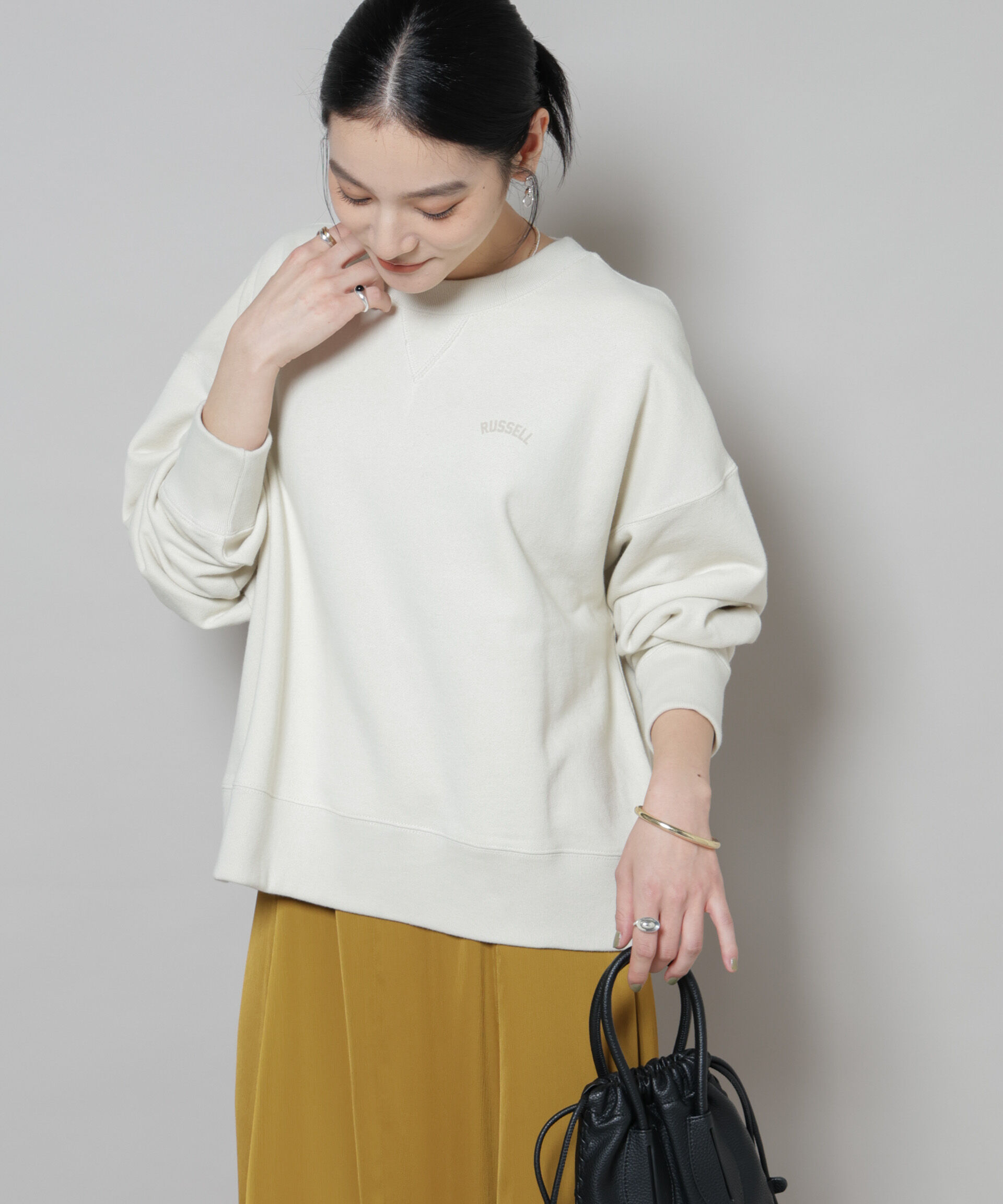 nano･universe「RUSSELL ATHLETIC/別注 Mini Logo Crewneck Sweat」|Tシャツ・カットソー|