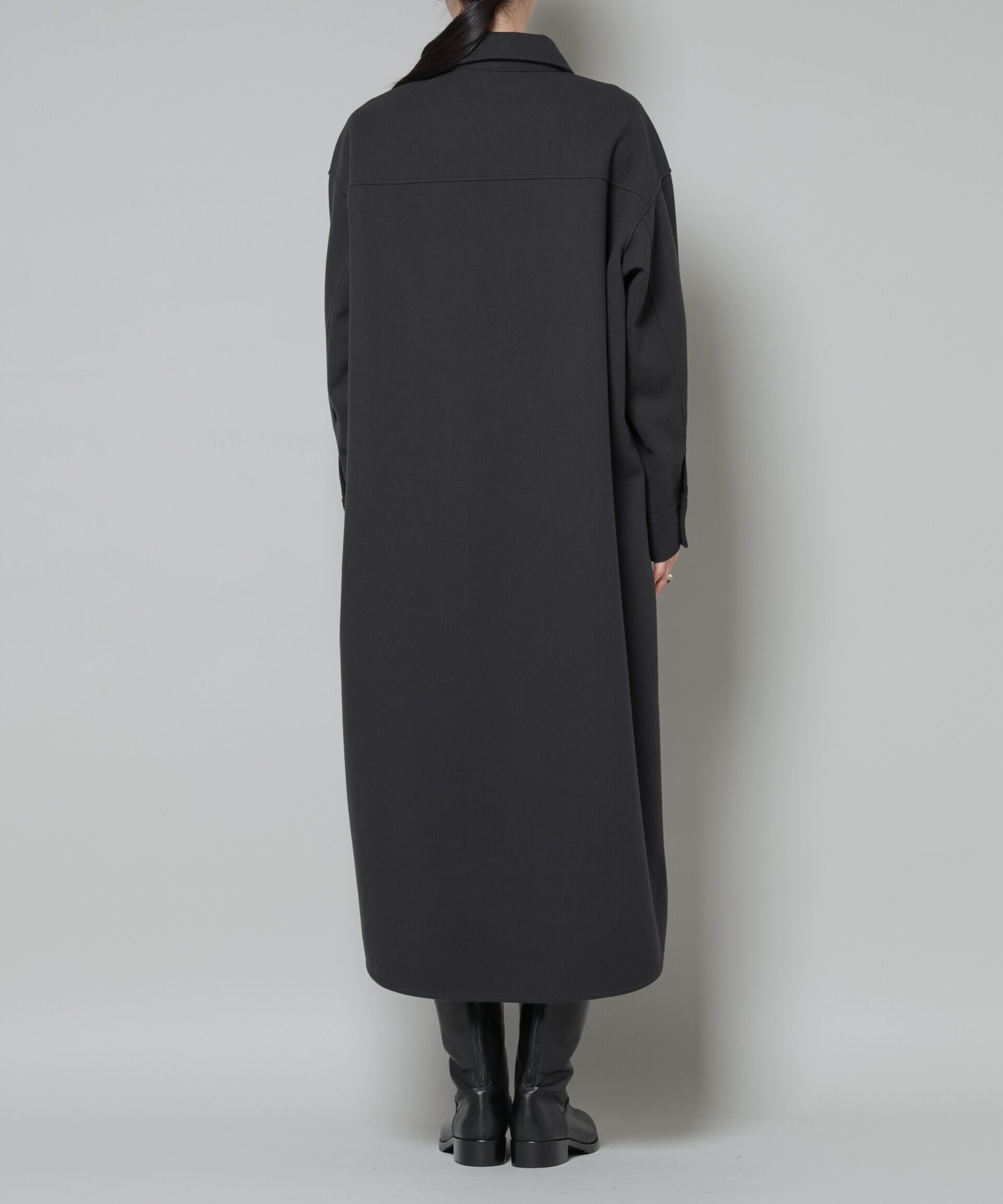 nano･universe「ソフトメルトンジャージーハーフジップワンピース」|ワンピース|