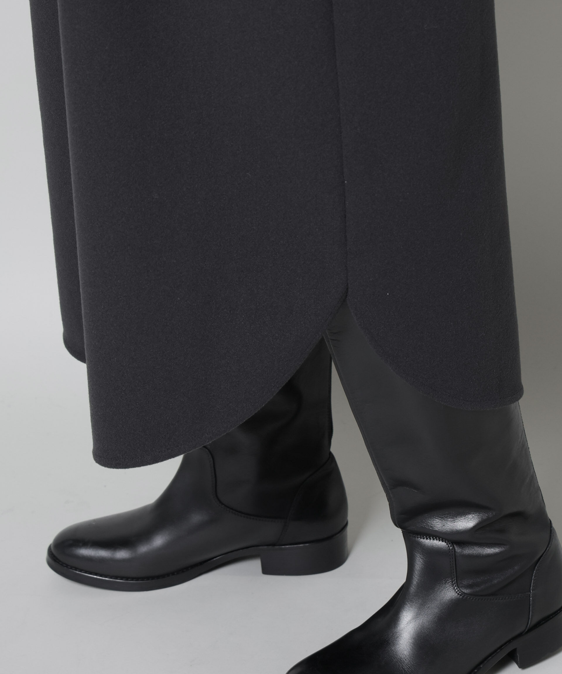 nano･universe「ソフトメルトンジャージーハーフジップワンピース」|ワンピース|