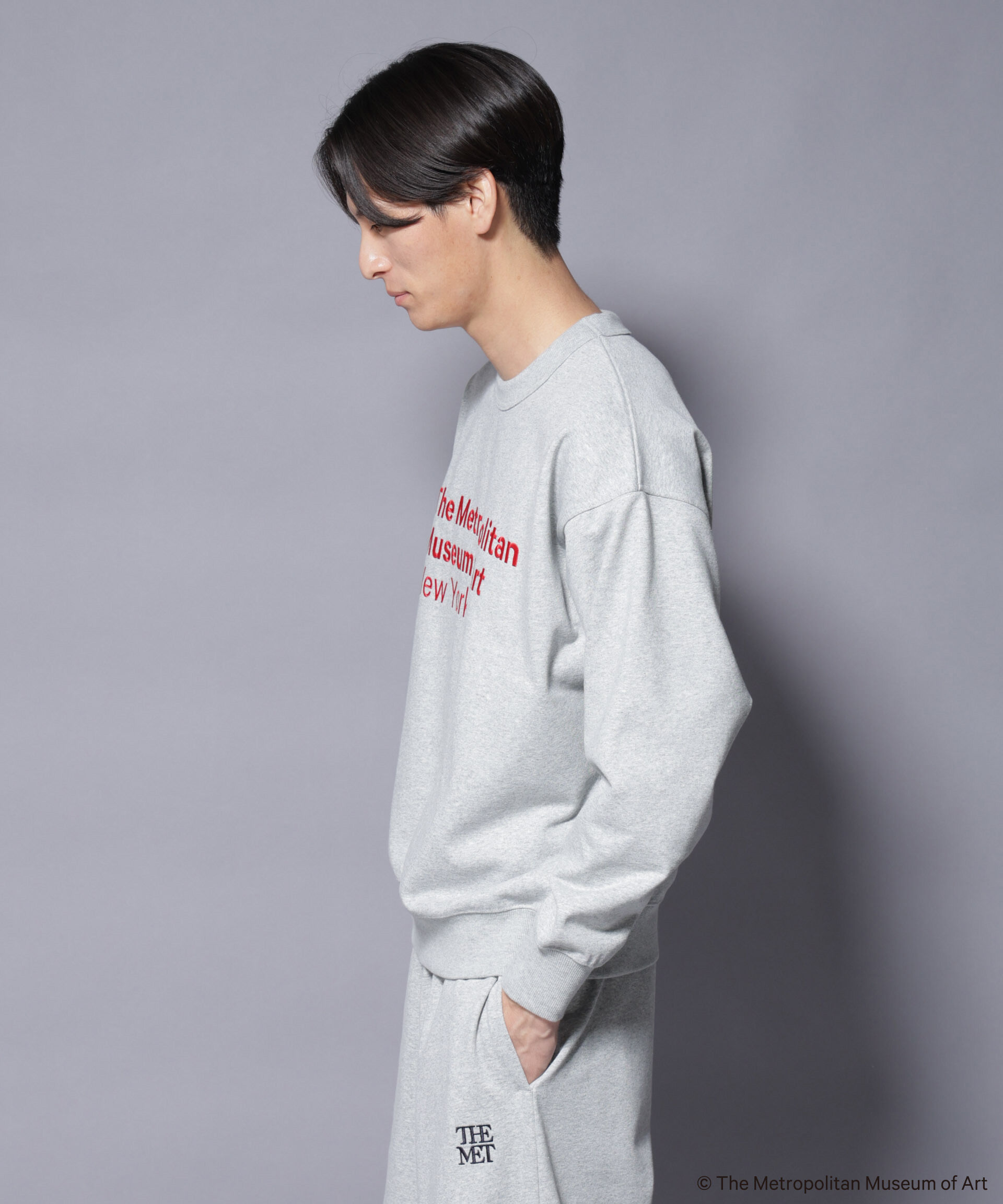 nano･universe「「The Met」 リーガルネーム刺繍 スウェット」|Tシャツ・カットソー|