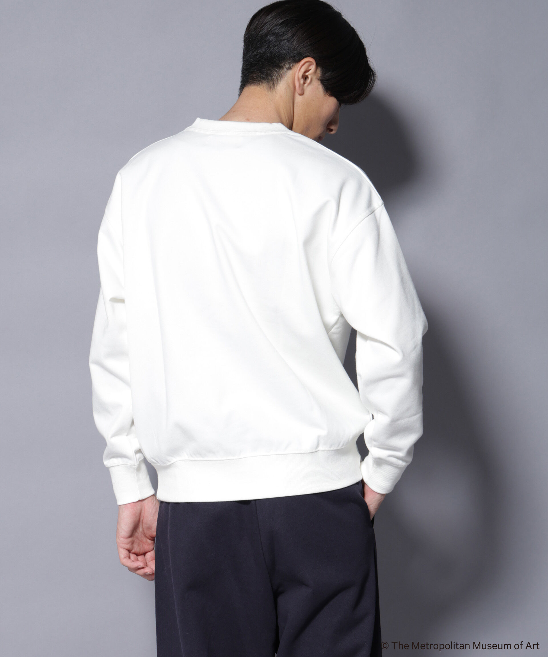 nano･universe「「The Met」 リーガルネーム刺繍 スウェット」|Tシャツ・カットソー|