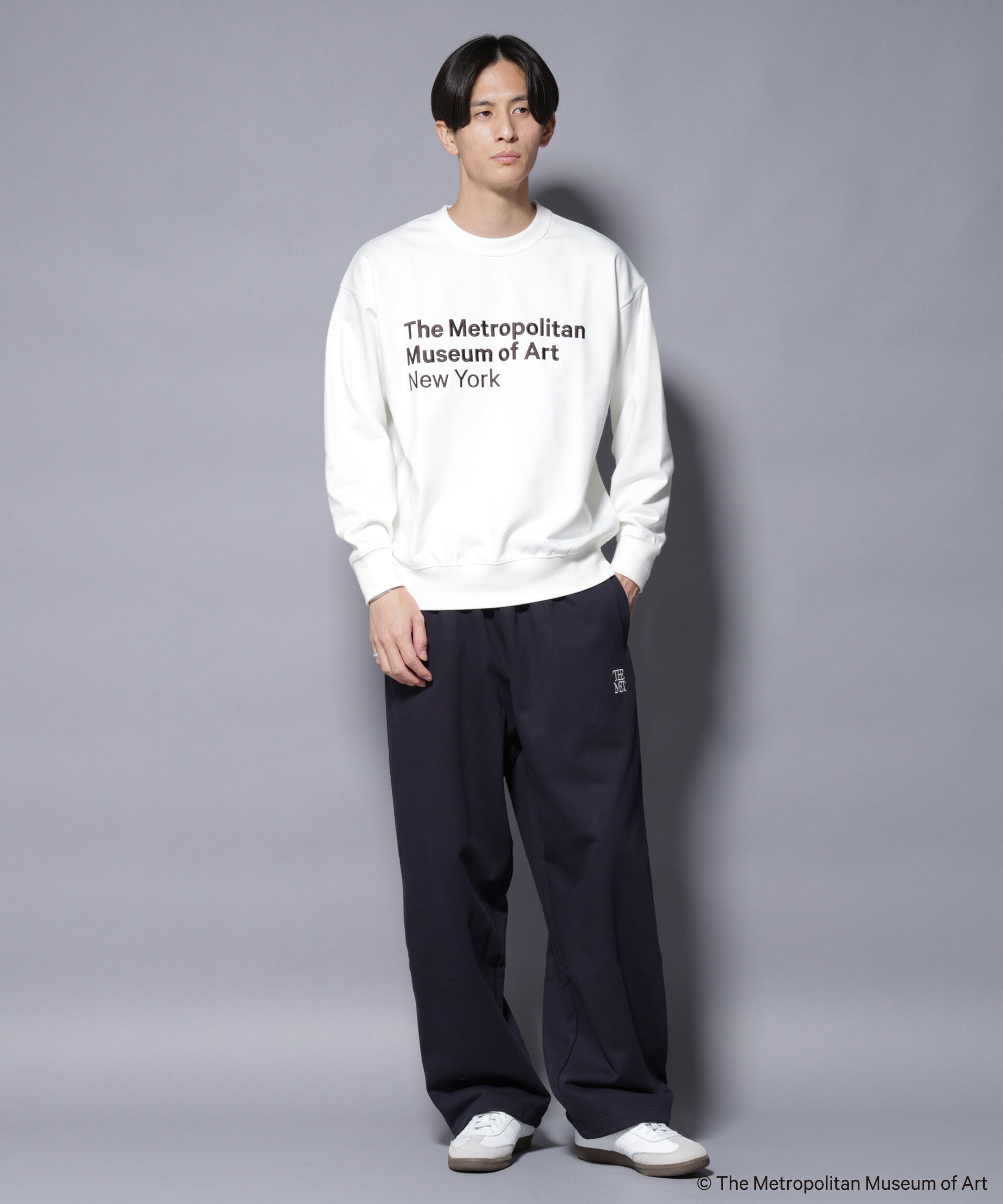 nano･universe「「The Met」 リーガルネーム刺繍 スウェット」|Tシャツ・カットソー|