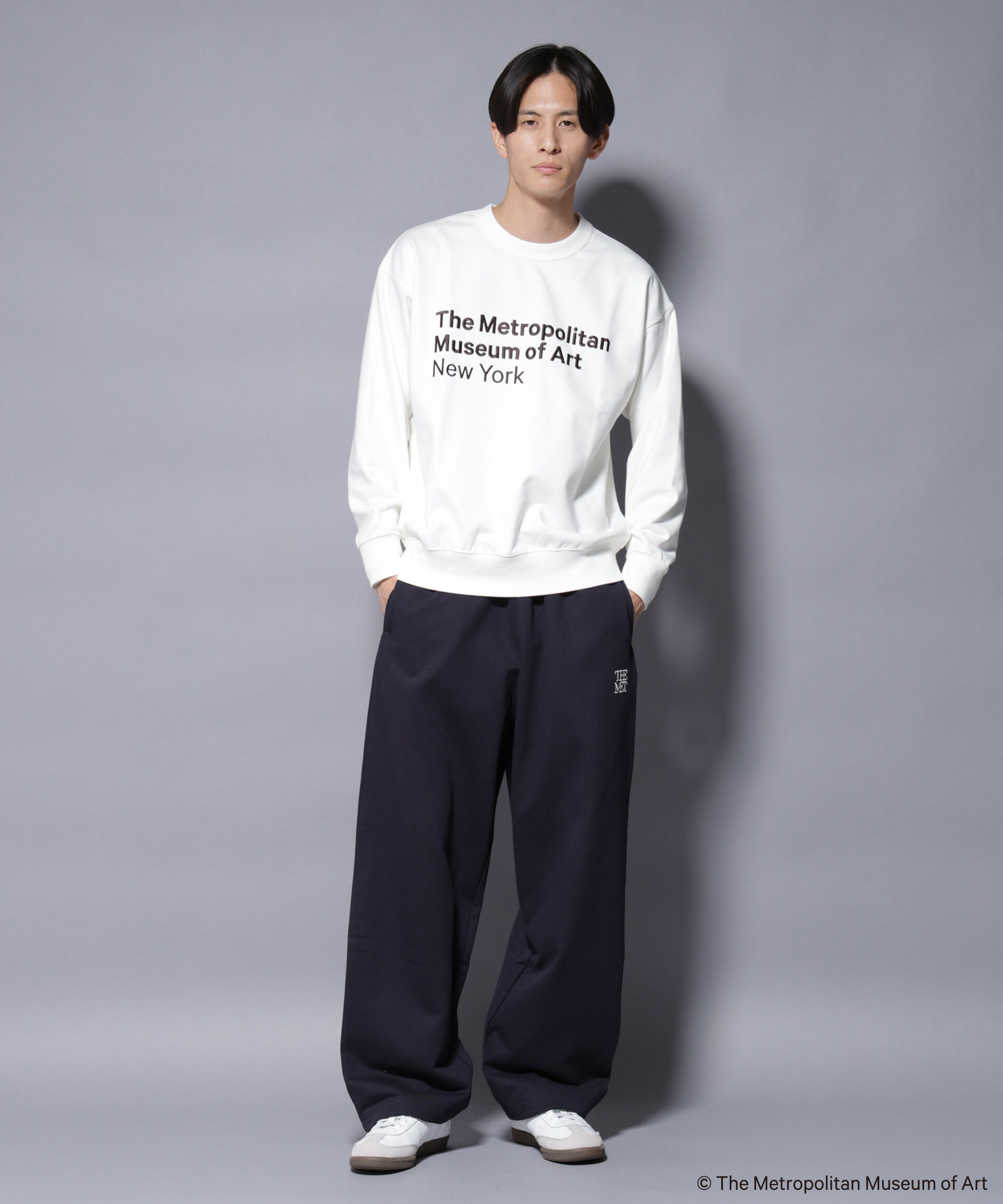 nano･universe「「The Met」 リーガルネーム刺繍 スウェット」|Tシャツ・カットソー|