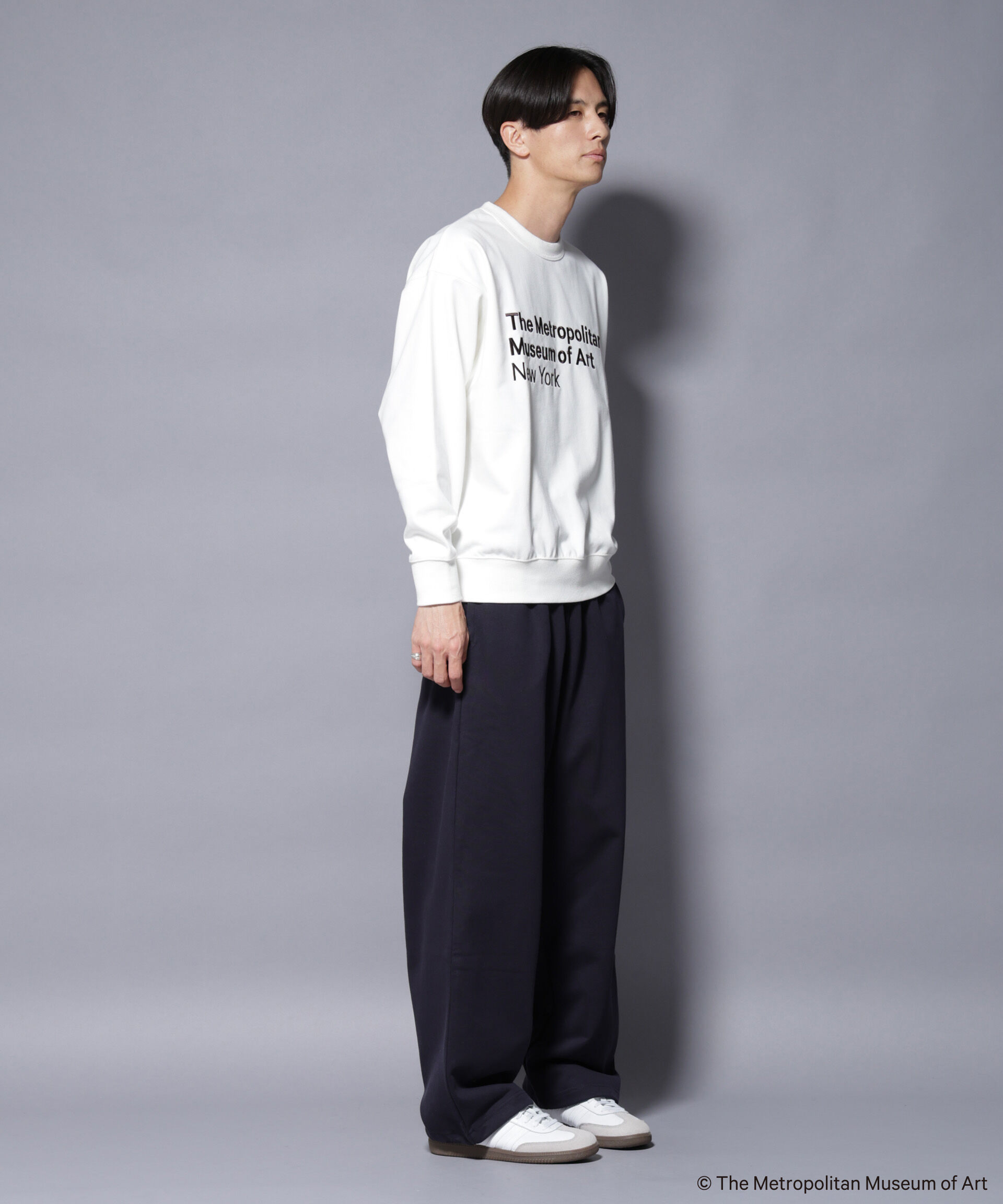 nano･universe「「The Met」 リーガルネーム刺繍 スウェット」|Tシャツ・カットソー|