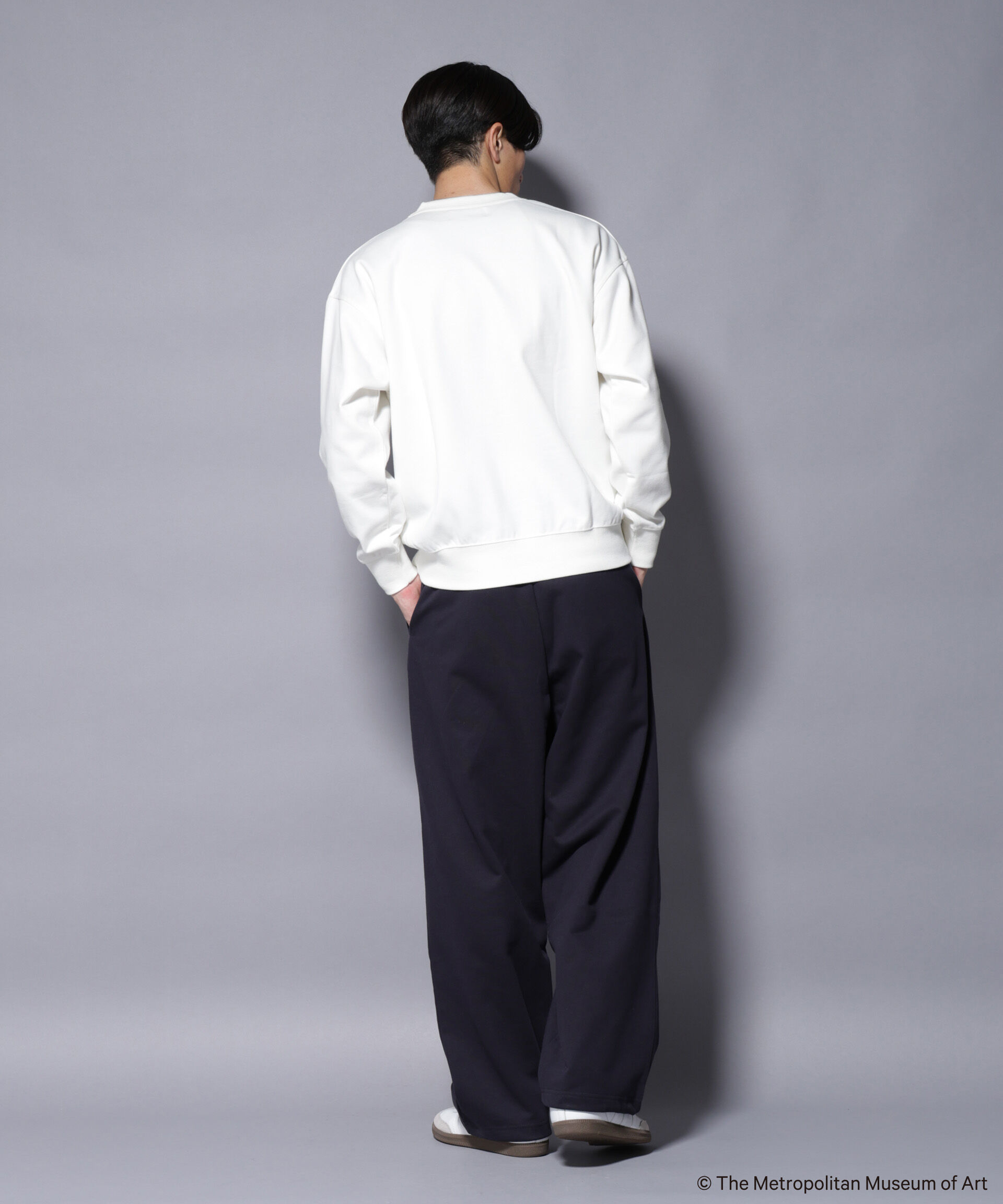 nano･universe「「The Met」 リーガルネーム刺繍 スウェット」|Tシャツ・カットソー|