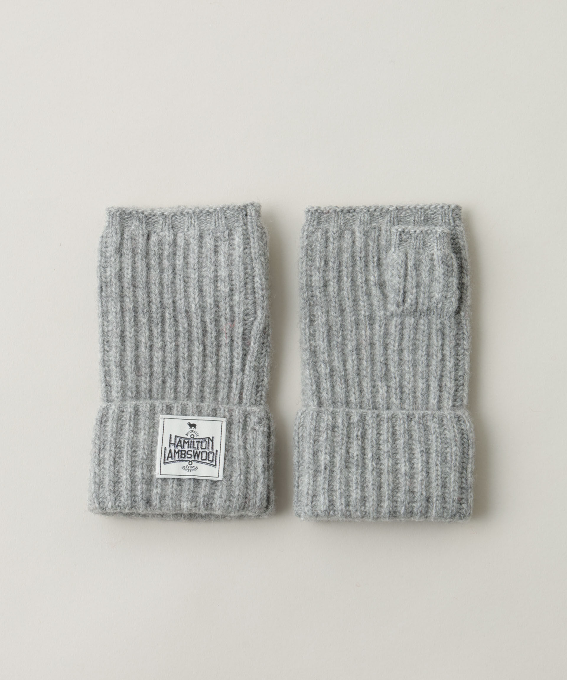 nano･universe「HAMILTON 10ANNIVERSARY WOOL ニットグローブ」|手袋|L.グレー1
