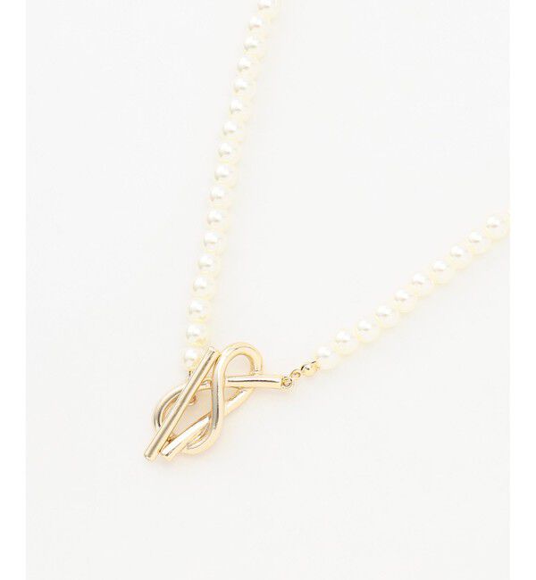 組曲「メタルモチーフパールネックレス」|ネックレス|