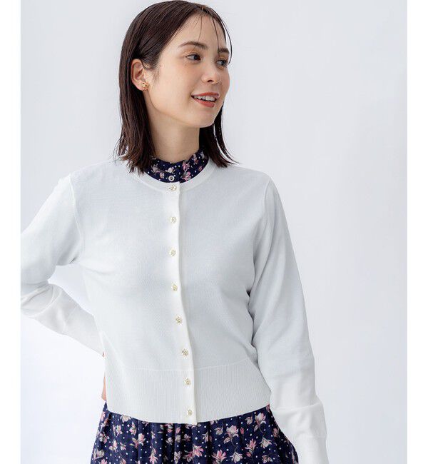 組曲「フラワーメタル ニット カーディガン」|カーディガン|ﾊﾟｰﾙﾎﾜ