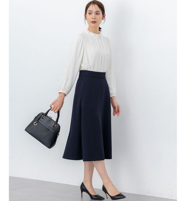 組曲「【WEB限定・2WAY】ジョーゼットシフォンレース襟 ブラウス」|シャツ・ブラウス|