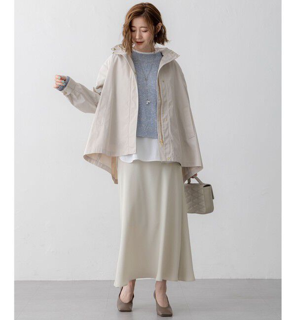 23区「【VERY3月号掲載/撥水加工】ライトツイル フーディーアウター」|ミリタリー・モッズコート|