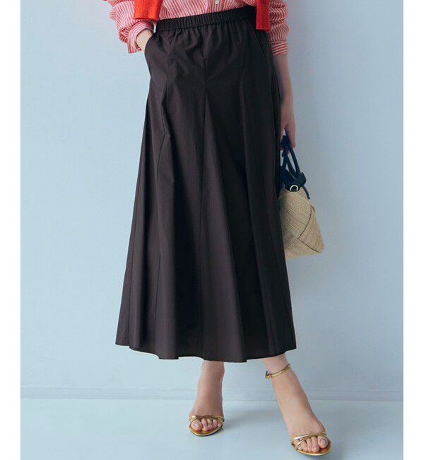 23区「【撥水加工/洗える】ナイロンコットンタフタ フレア スカート」|スカート|ﾀﾞｰｸﾌﾞ