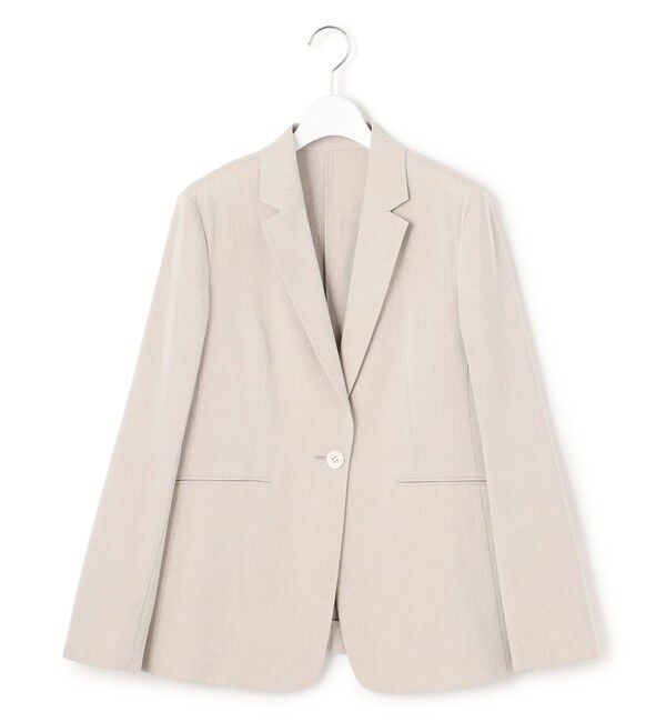 23区「【洗える】リネンレーヨンストレッチ テーラード ジャケット」|テーラードジャケット|