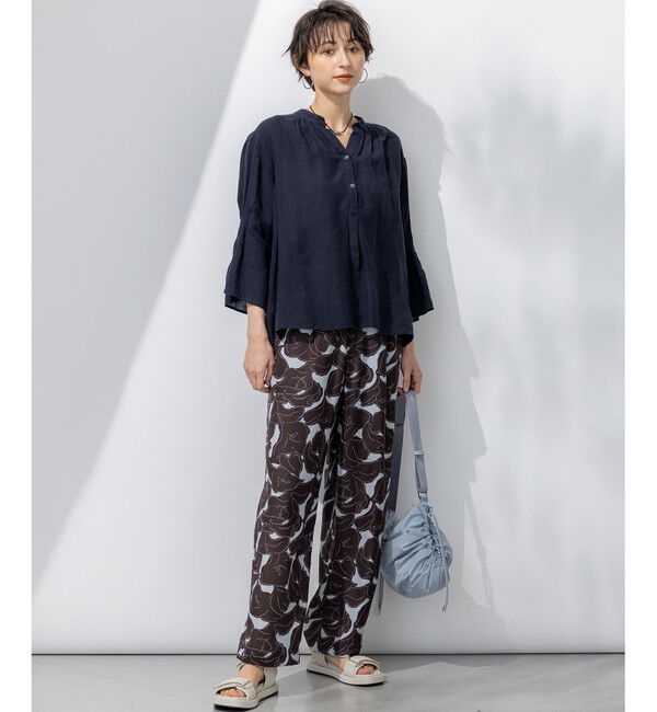 23区「【洗える】LIBECO タックスリーブ シャツ」|シャツ・ブラウス|