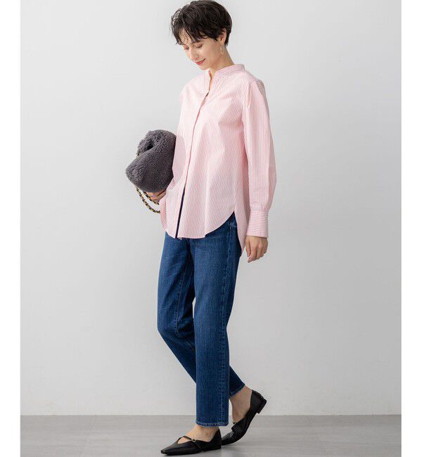 23区「【滝沢眞規子さん着用/mi-molletコラボ/洗える】CANCLINI デザイン シャツ」|シャツ・ブラウス|