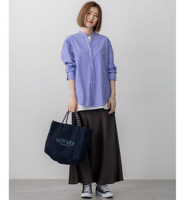 23区「【滝沢眞規子さん着用/mi-molletコラボ/洗える】CANCLINI デザイン シャツ」|シャツ・ブラウス|