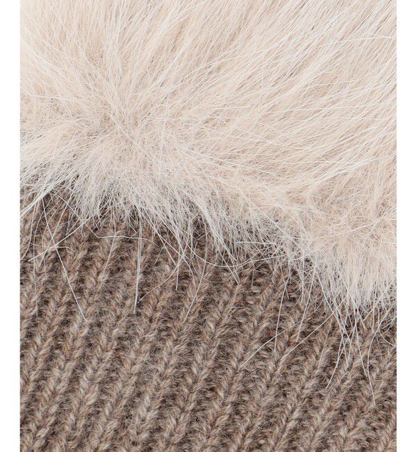 23区「【見上愛さん着用】フェイクファー ニット グローブ」|手袋|