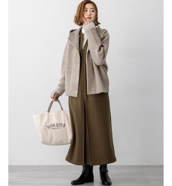 23区「【見上愛さん着用】フェイクファー ニット グローブ」|手袋|