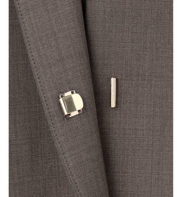 ANY SIS「【WEB限定】ウーステッドエステル クルーネック ジャケット」|ノーカラージャケット|