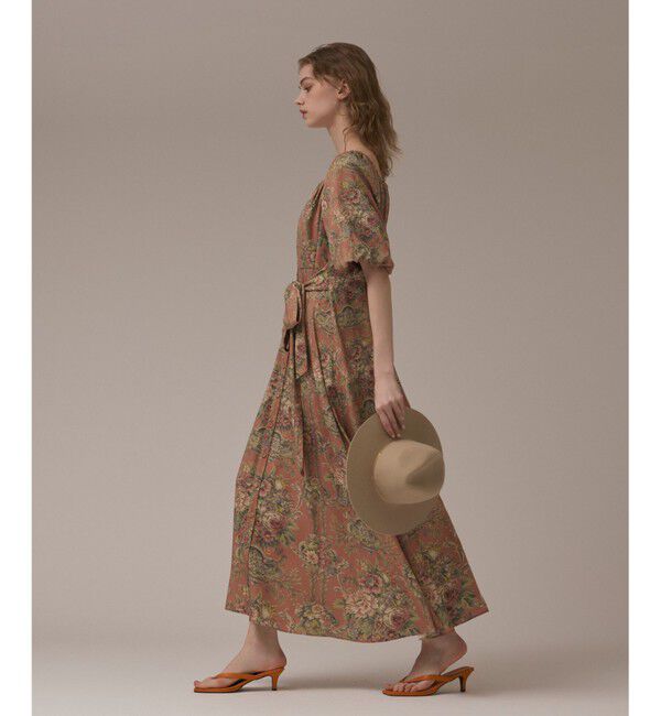 GRACE CONTINENTAL「ヴィンテージフラワープリントワンピース」|ワンピース|