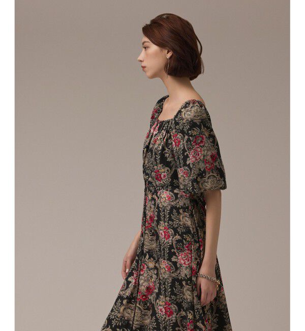 GRACE CONTINENTAL「ヴィンテージフラワープリントワンピース」|ワンピース|
