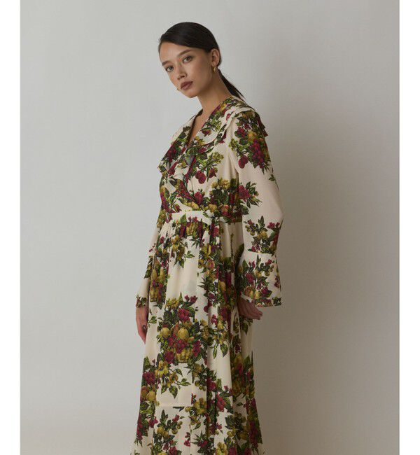 GRACE CONTINENTAL「ボタニカルベリープリントワンピース」|ワンピース|