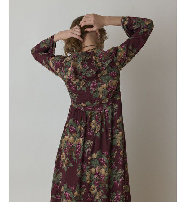 GRACE CONTINENTAL「ボタニカルベリープリントワンピース」|ワンピース|