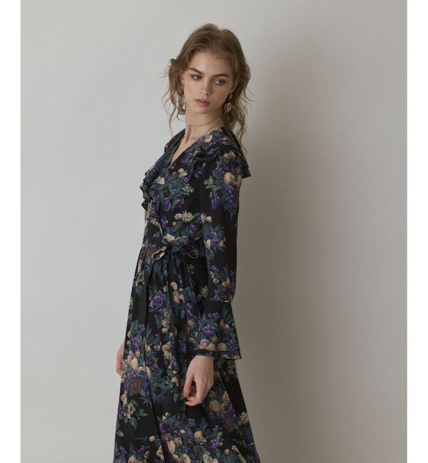 GRACE CONTINENTAL「ボタニカルベリープリントワンピース」|ワンピース|