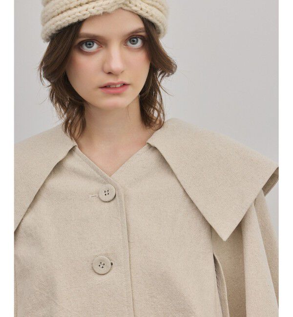 GRACE CONTINENTAL「リネンオックスケープジャケット」|その他|