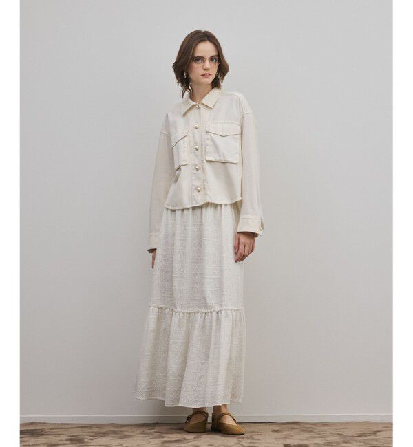 GRACE CONTINENTAL「パール釦ピグメントシャツ」|シャツ・ブラウス|