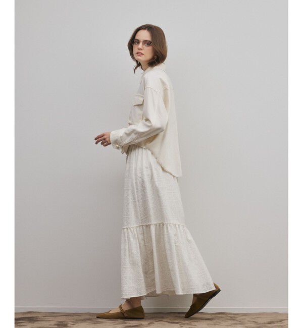 GRACE CONTINENTAL「パール釦ピグメントシャツ」|シャツ・ブラウス|