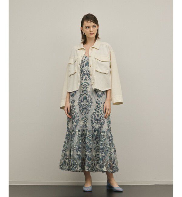 GRACE CONTINENTAL「パール釦ピグメントシャツ」|シャツ・ブラウス|