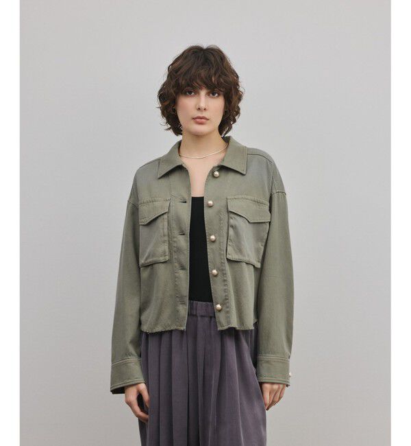 GRACE CONTINENTAL「パール釦ピグメントシャツ」|シャツ・ブラウス|