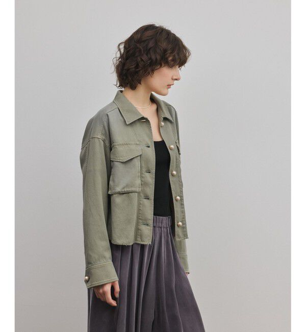 GRACE CONTINENTAL「パール釦ピグメントシャツ」|シャツ・ブラウス|