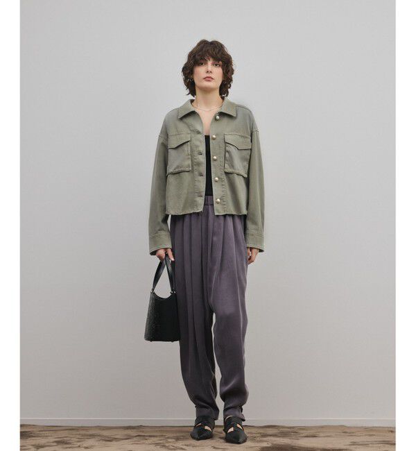 GRACE CONTINENTAL「パール釦ピグメントシャツ」|シャツ・ブラウス|