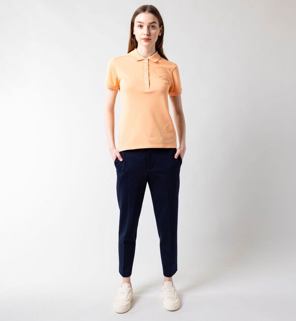 LACOSTE「スリムフィット ストレッチコットンピケポロシャツ（半袖）」|ポロシャツ|