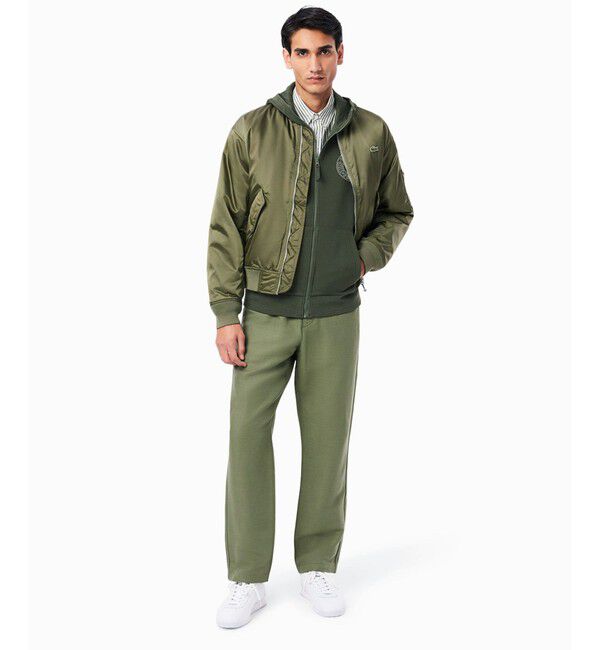 LACOSTE「ローレルサークルジップフーディー / ジップアップパーカー」|パーカー|