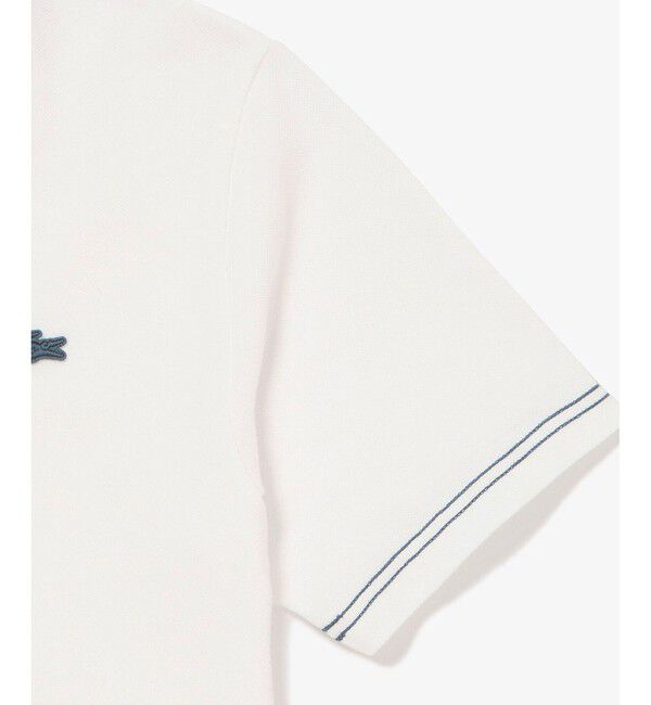 LACOSTE「スリーブネームパッチ鹿の子地Tシャツ」|Tシャツ・カットソー|