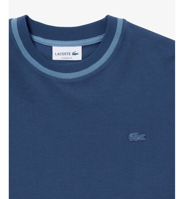 LACOSTE「スリーブネームパッチ鹿の子地Tシャツ」|Tシャツ・カットソー|