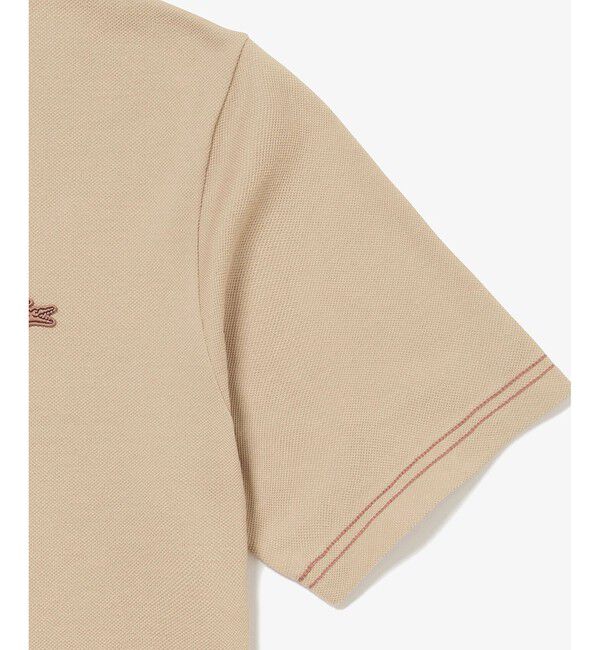 LACOSTE「スリーブネームパッチ鹿の子地Tシャツ」|Tシャツ・カットソー|