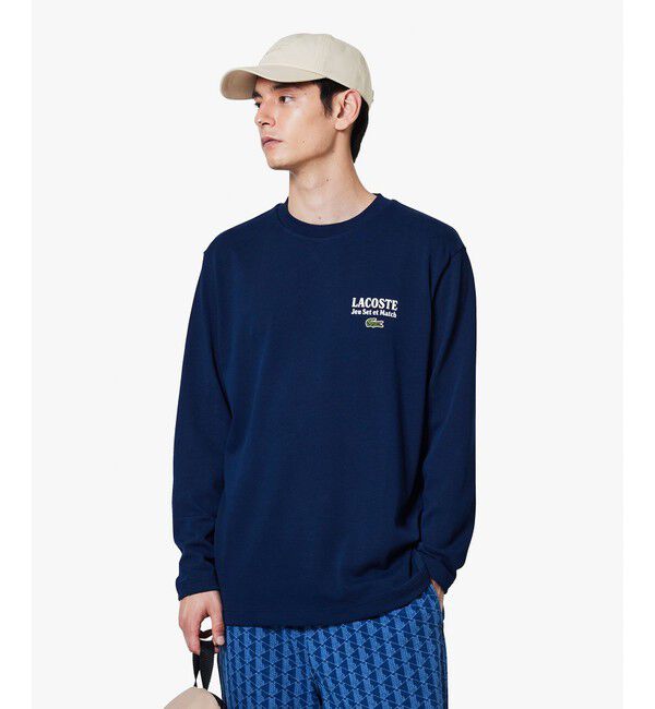 LACOSTE「Jeu Set et MatchロングスリーブTシャツ」|Tシャツ・カットソー|ネイビー