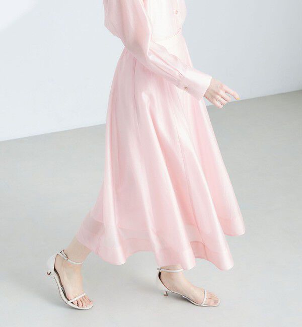 NOLLEY'S sophi「《セットアップ対応》シアーローンフレアスカート」|フレア|