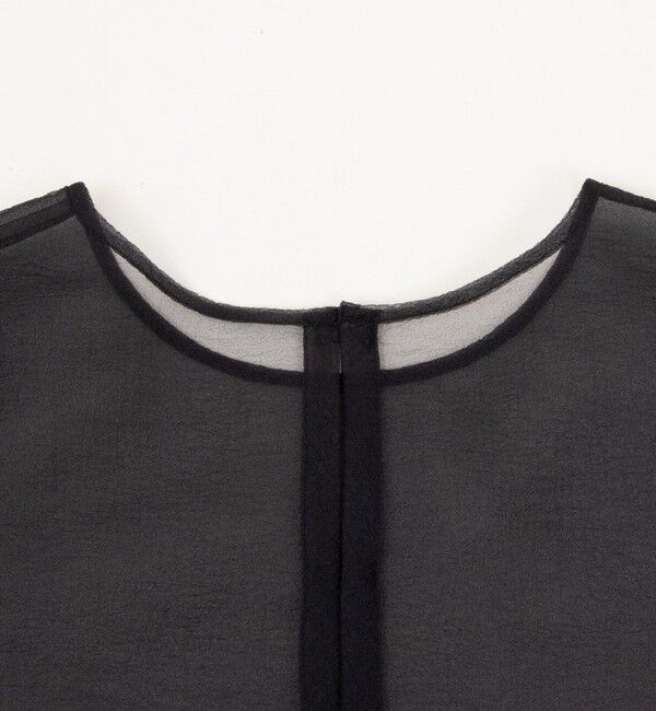 Rie Miller「ランタンスリーブシアー2WAYブラウス」|シャツ・ブラウス|