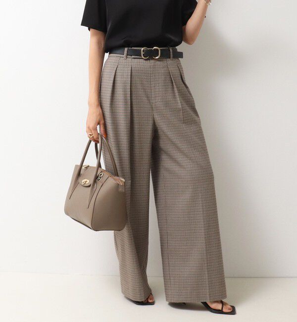 NOLLEY'S「《セットアップ対応》ストレッチツイルワイドパンツ」|その他|